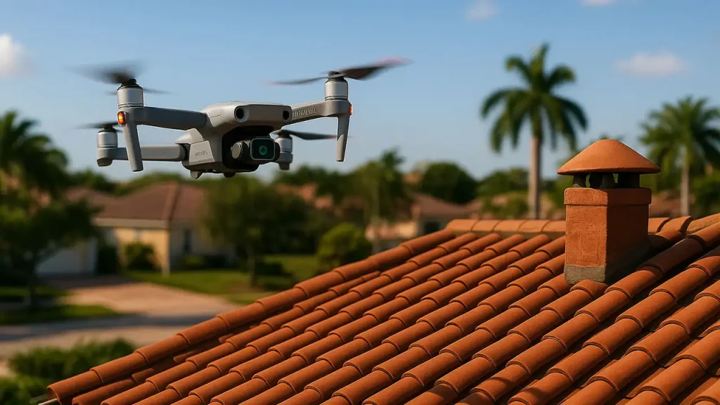 Drone roof inspection Doral